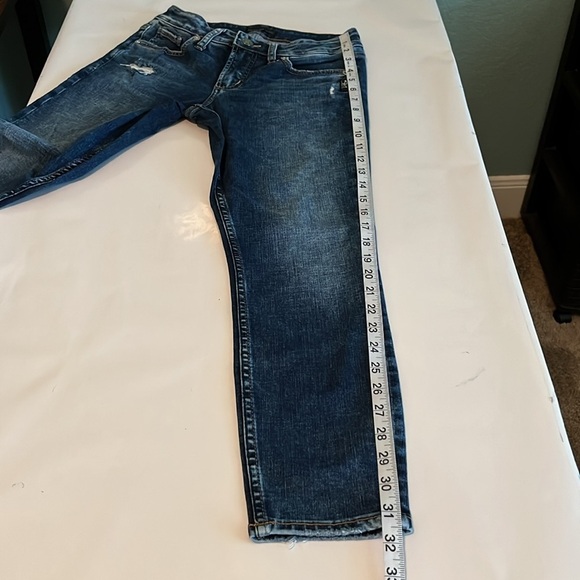 Silver Jeans Suki Skinny Crop Mid Rise Size 25 - Picture 9 of 16